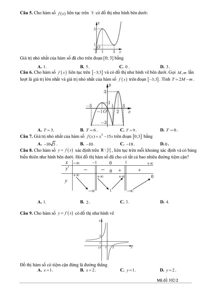đề giữa kỳ 1 toán 12 năm 2025 – 2026 trường thpt quế sơn – đà nẵng 5