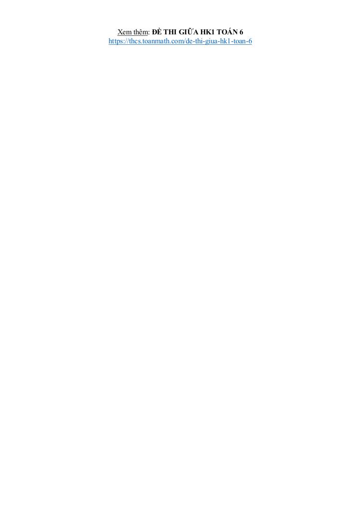 đề giữa kỳ 1 toán 6 năm 2025 – 2026 trường thcs phương đông – đà nẵng 7