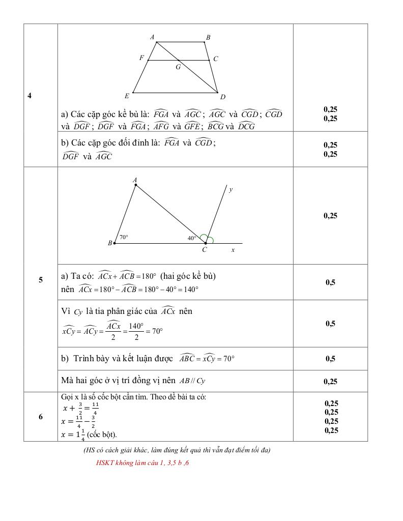 đề giữa kỳ 1 toán 7 năm 2025 – 2026 trường thcs quế thuận – đà nẵng 5