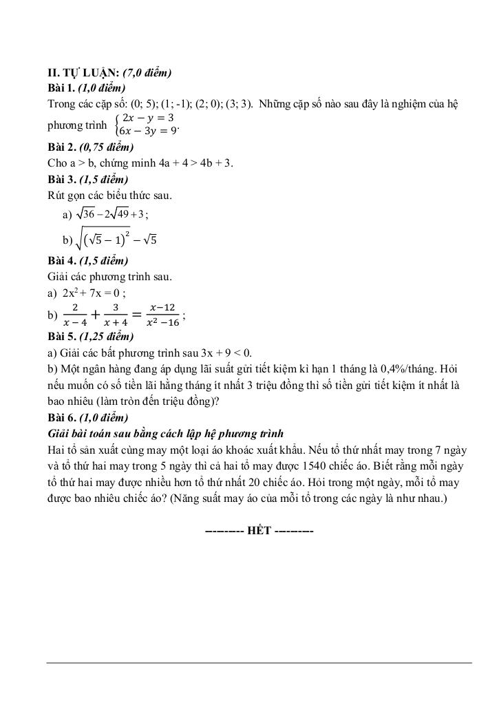 đề giữa kỳ 1 toán 9 năm 2025 – 2026 trường thcs trần quý cáp – đà nẵng 5