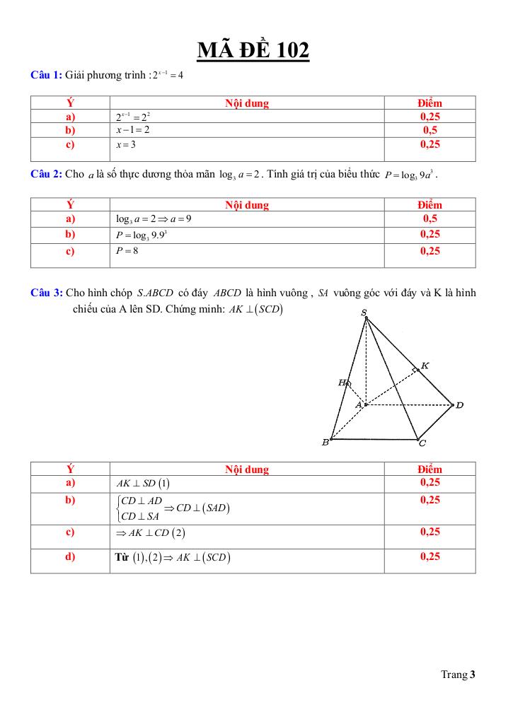 đề giữa kỳ 2 toán 11 năm 2024 – 2025 trường thpt thanh bình 1 – đồng tháp 6