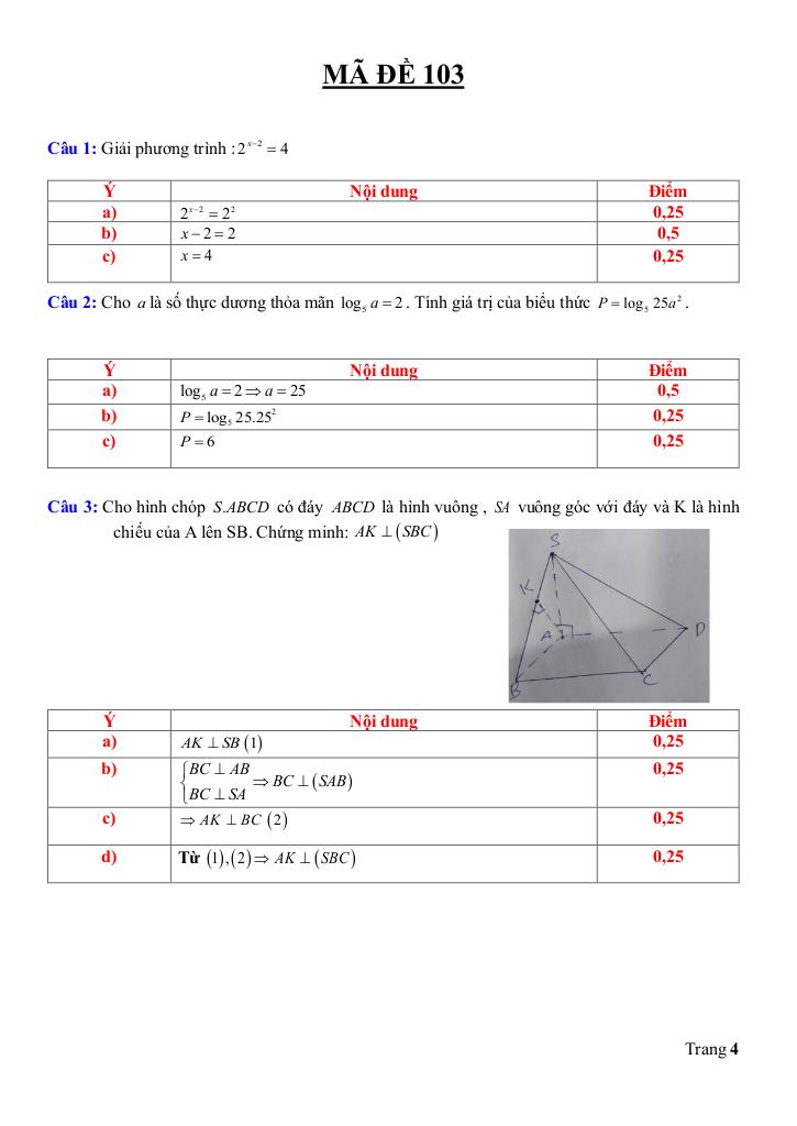 đề giữa kỳ 2 toán 11 năm 2024 – 2025 trường thpt thanh bình 1 – đồng tháp 7