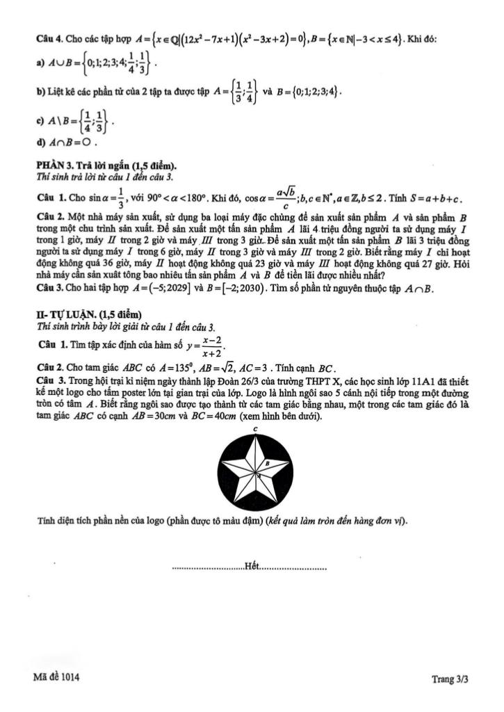 đề gk1 toán 10 năm 2025 – 2026 trường thpt ninh bình – bạc liêu – ninh bình 2