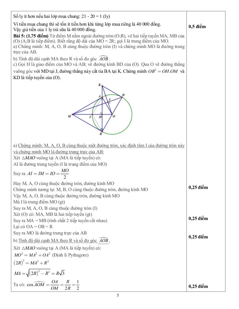 đề học kỳ 1 toán 9 năm 2024 – 2025 trường thcs đồng khởi – tp hcm 4