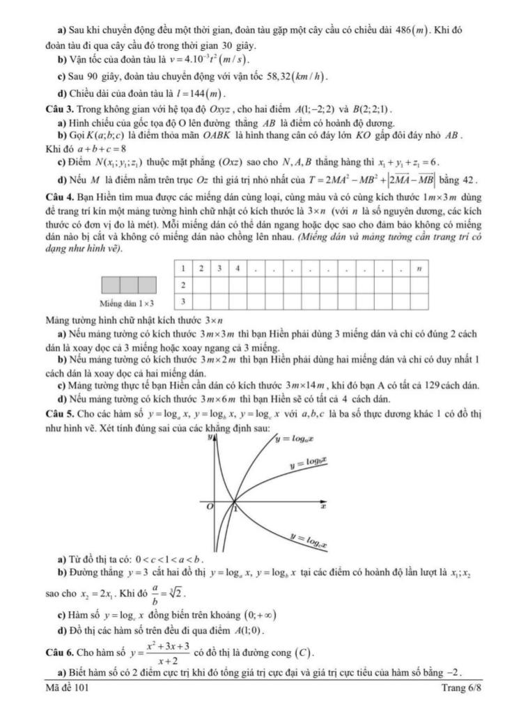 đề khảo sát hsg toán 12 năm 2025 – 2026 cụm trường thpt qv1-lvt – bắc ninh 5