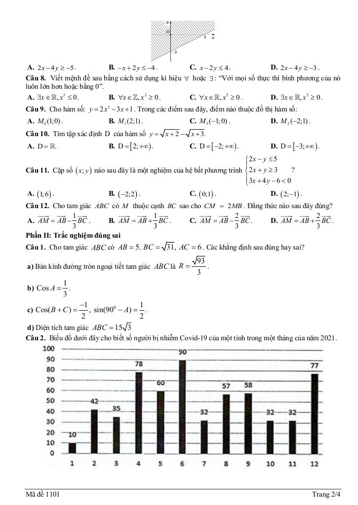 đề khảo sát lần 1 toán 10 năm 2025 – 2026 trường thpt nguyễn đăng đạo – bắc ninh 1