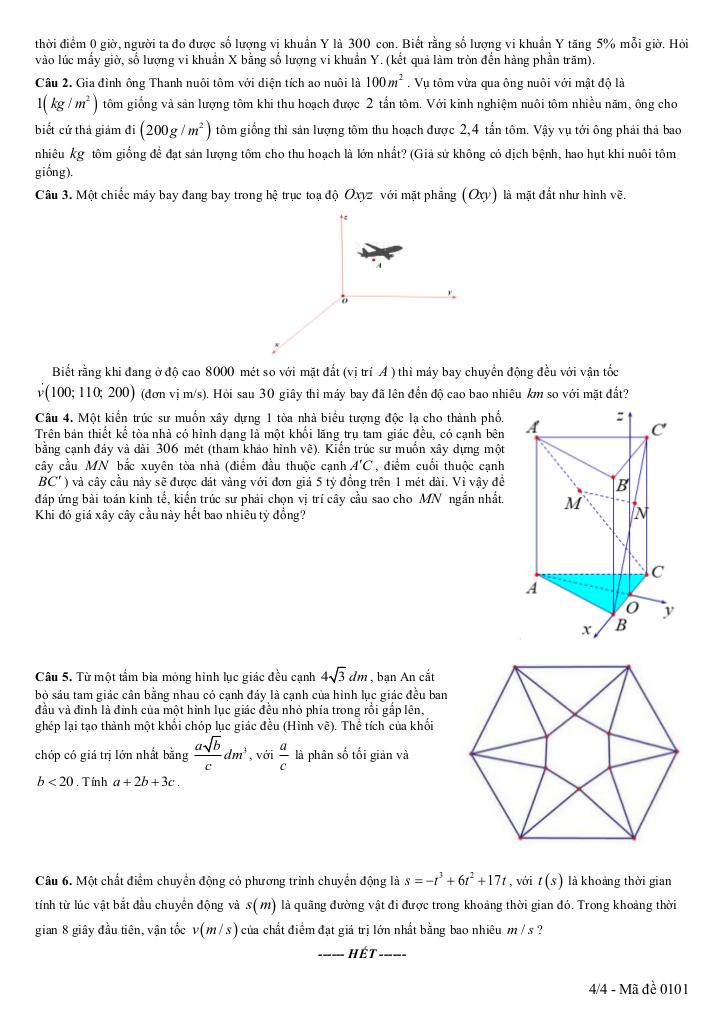 đề khảo sát lần 1 toán 12 năm 2025 – 2026 cụm trường thpt qv1-tt1-lvt – bắc ninh 3