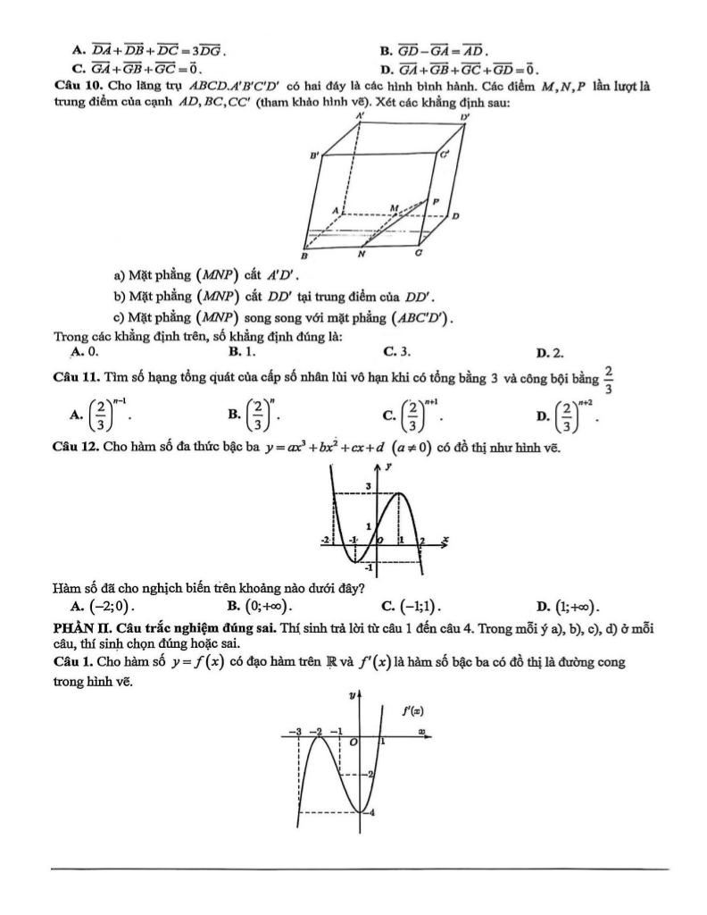 đề khảo sát lần 1 toán 12 năm 2025 – 2026 trường thpt chuyên bắc ninh 1