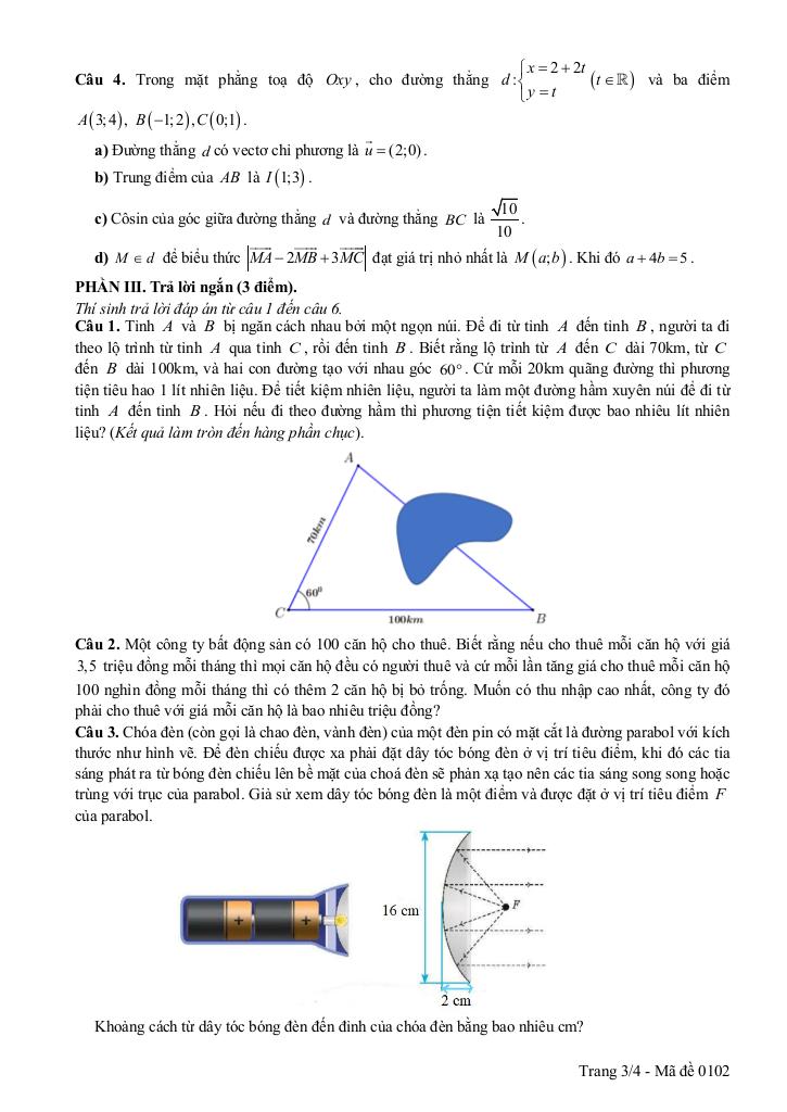 đề khảo sát toán 11 đầu năm 2025 – 2026 trường thpt thuận thành 1 – bắc ninh 6
