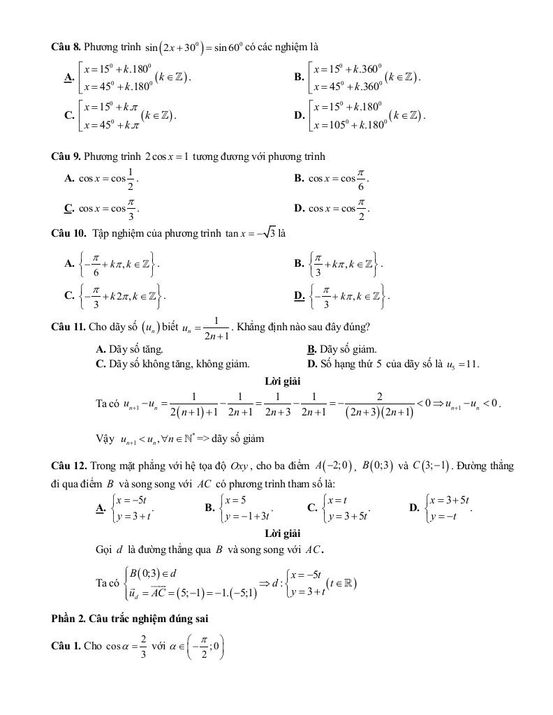 đề khảo sát toán 11 lần 1 năm 2025 – 2026 trường thpt gia bình 1 – bắc ninh 8
