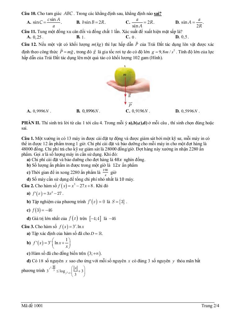 đề khảo sát toán 12 lần 1 năm 2025 – 2026 liên trường thpt – bắc ninh 1