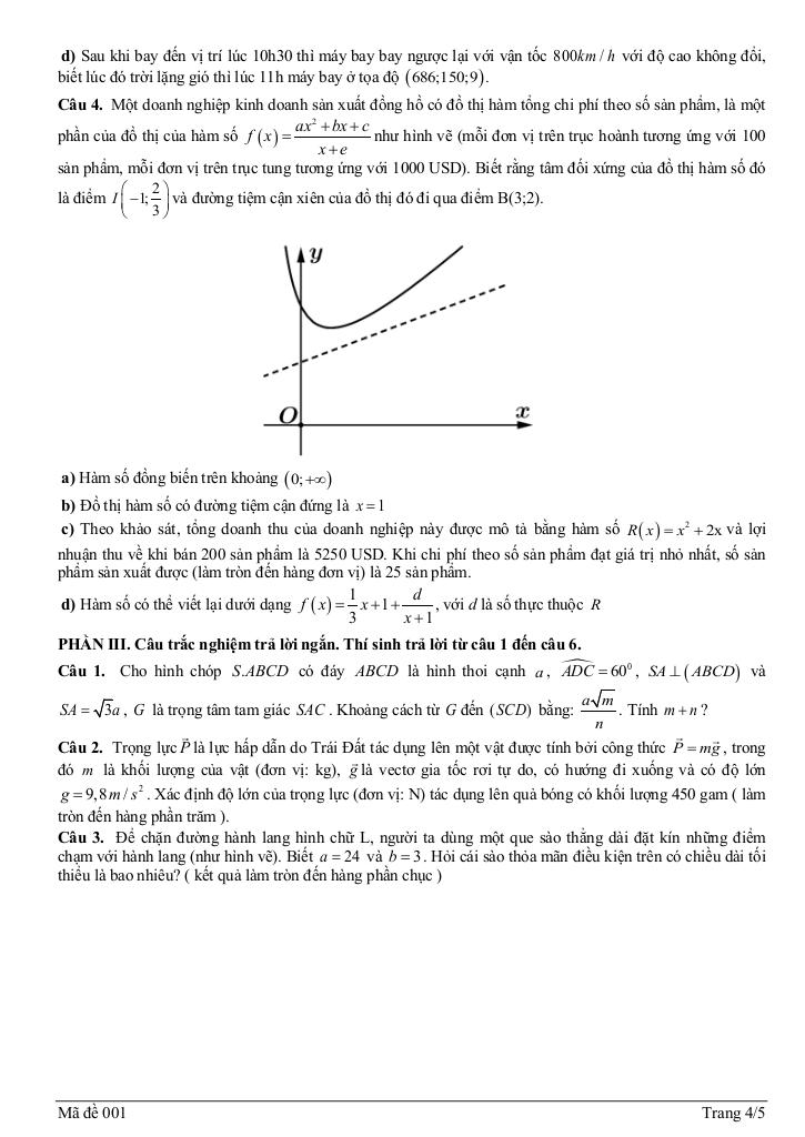 đề khảo sát toán 12 lần 1 năm 2025 – 2026 trường thpt an dương – hải phòng 3