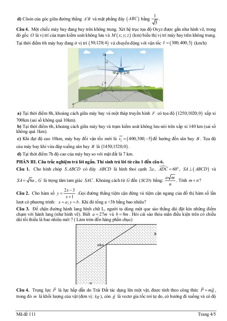 đề khảo sát toán 12 lần 1 năm 2025 – 2026 trường thpt an dương – hải phòng 8
