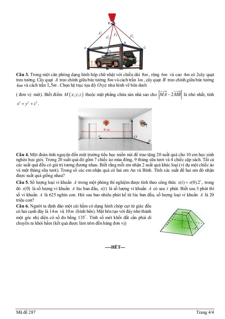 đề khảo sát toán 12 thi tn thpt 2025 lần 2 cụm trường thpt – thanh hóa 7