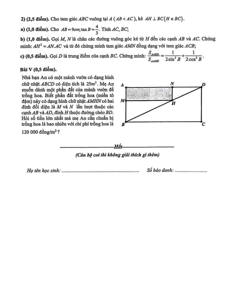 đề khảo sát toán 9 tháng 9 năm 2025 trường m.v. lômônôxốp – hà nội 1