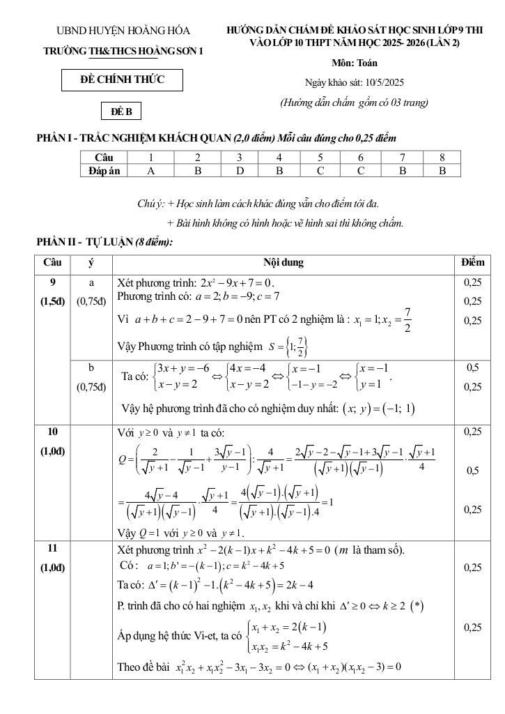 đề khảo sát toán vào lớp 10 năm 2025 – 2026 lần 4 trường hoằng sơn 1 – thanh hóa 8