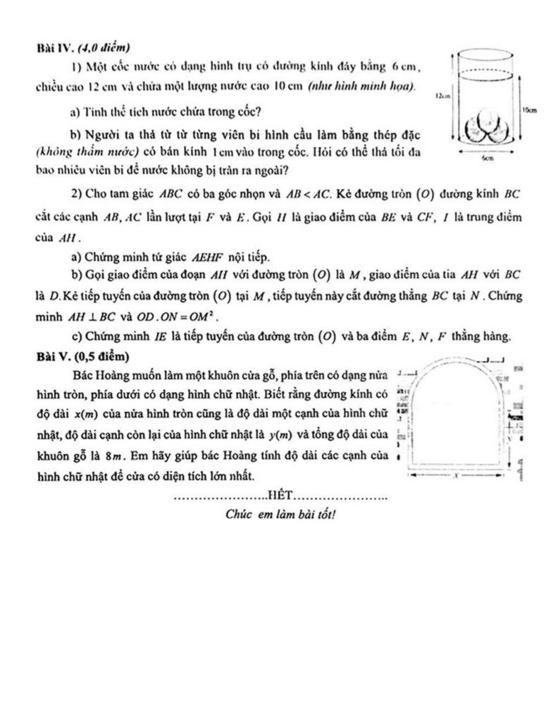 đề kiểm tra chất lượng toán 9 tháng 5 năm 2025 phòng gd&đt chương mỹ – hà nội 1