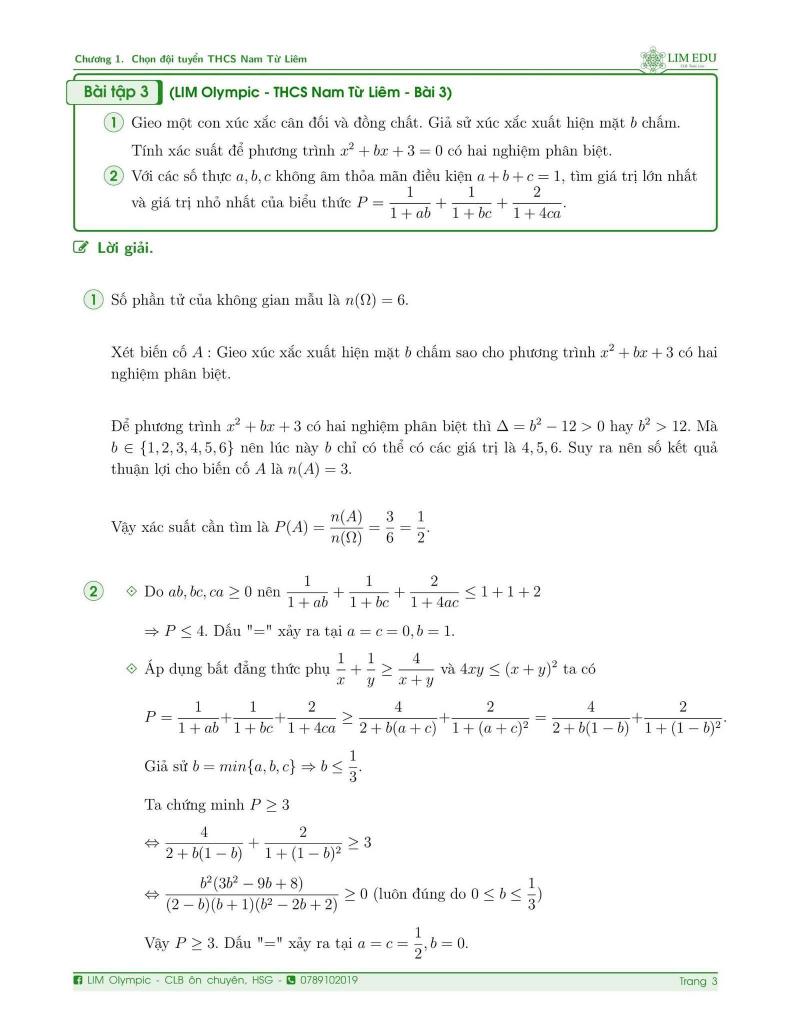 đề kiểm tra hsg toán 9 lần 1 năm 2025 – 2026 trường thcs nam từ liêm – hà nội 3