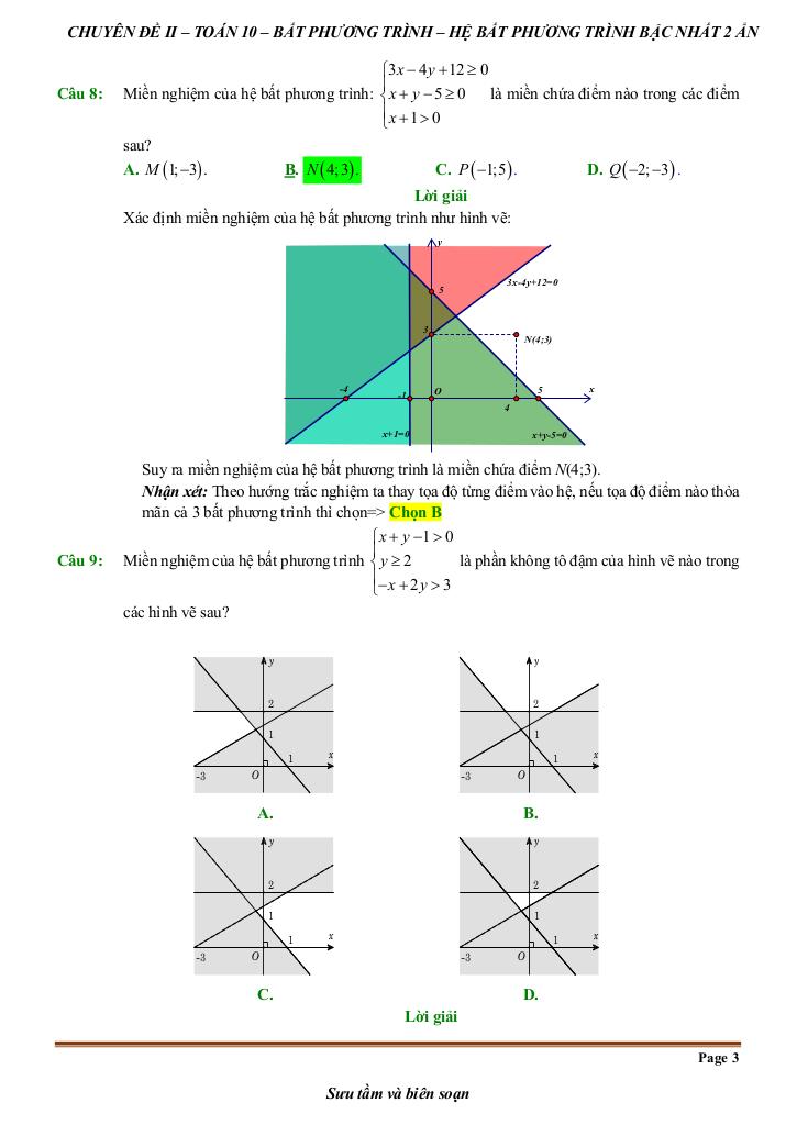 đề kiểm tra theo bài học chủ đề bpt và hệ bpt bậc nhất hai ẩn 7