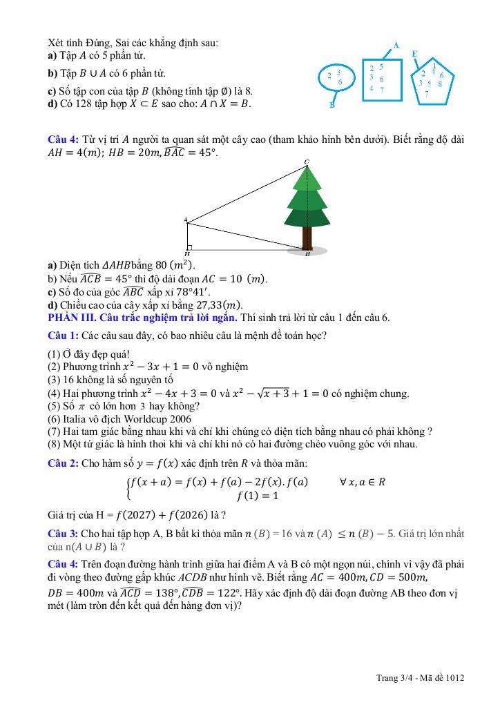 đề kiểm tra toán 10 lần 1 năm 2025 – 2026 trường thpt quế võ 3 – bắc ninh 6