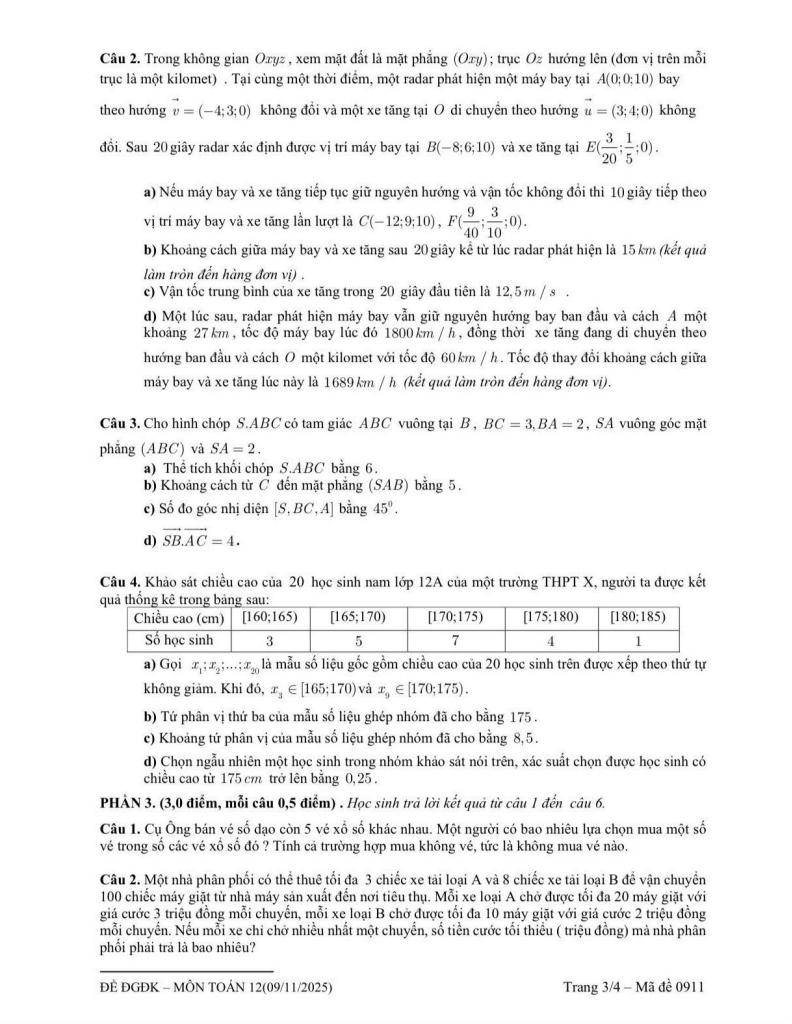 đề kiểm tra toán 12 tháng 11 năm 2025 trường nguyễn khuyến & lê thánh tông – tp hcm (2) 2