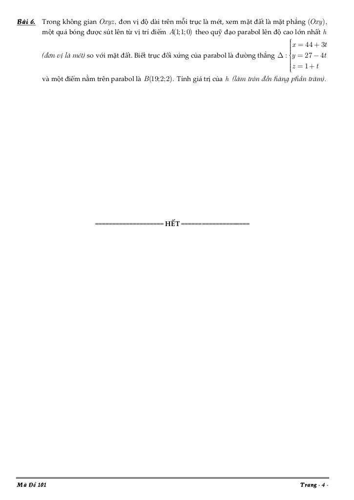 đề kiểm tra toán 12 tháng 11 năm 2025 trường nguyễn khuyến & lê thánh tông – tp hcm 12