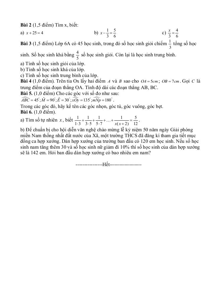 đề kiểm tra toán 7 đầu năm 2025 – 2026 trường thcs lý thường kiệt – tp hcm 1