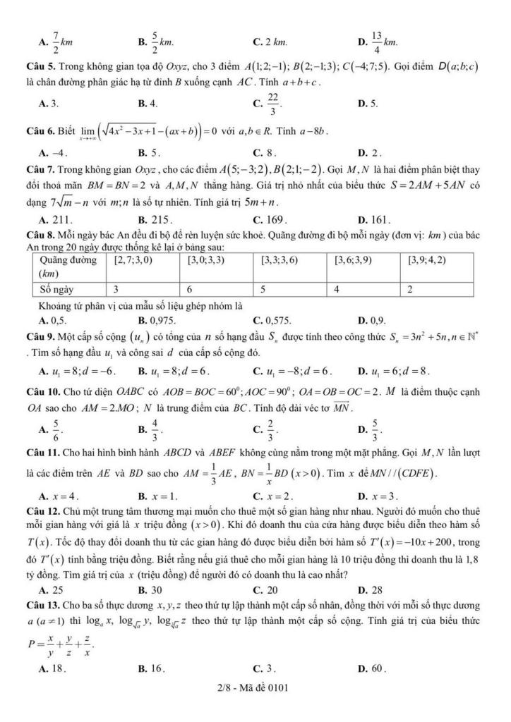 đề kscl bồi dưỡng hsg toán 12 năm 2025 – 2026 cụm trường thpt – bắc ninh 1