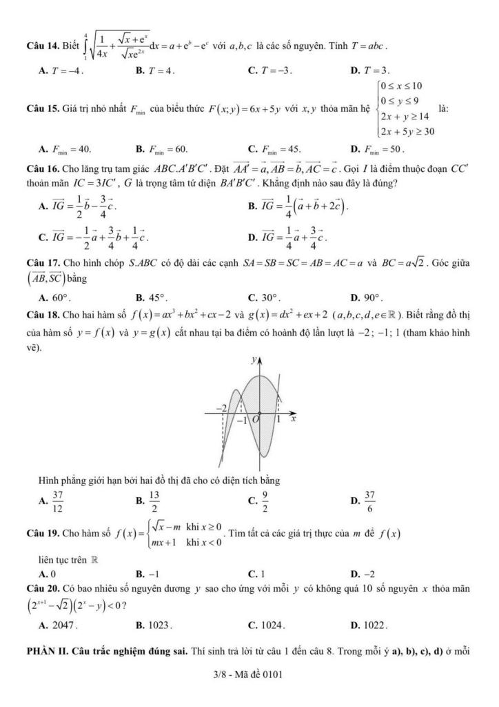 đề kscl bồi dưỡng hsg toán 12 năm 2025 – 2026 cụm trường thpt – bắc ninh 2