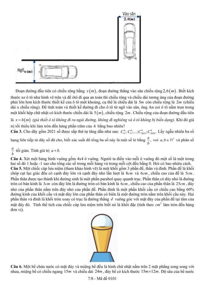 đề kscl bồi dưỡng hsg toán 12 năm 2025 – 2026 cụm trường thpt – bắc ninh 6