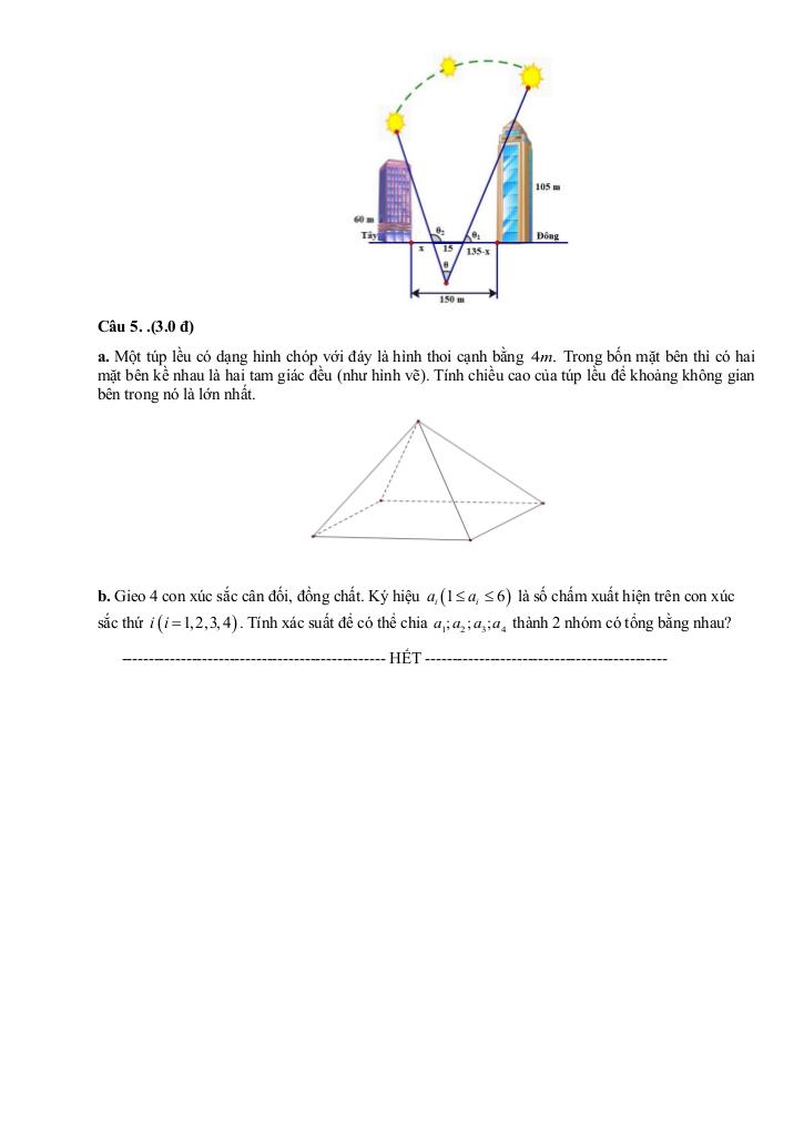 đề kscl học sinh giỏi toán 12 đợt 1 năm 2025 – 2026 liên trường thpt – nghệ an 9