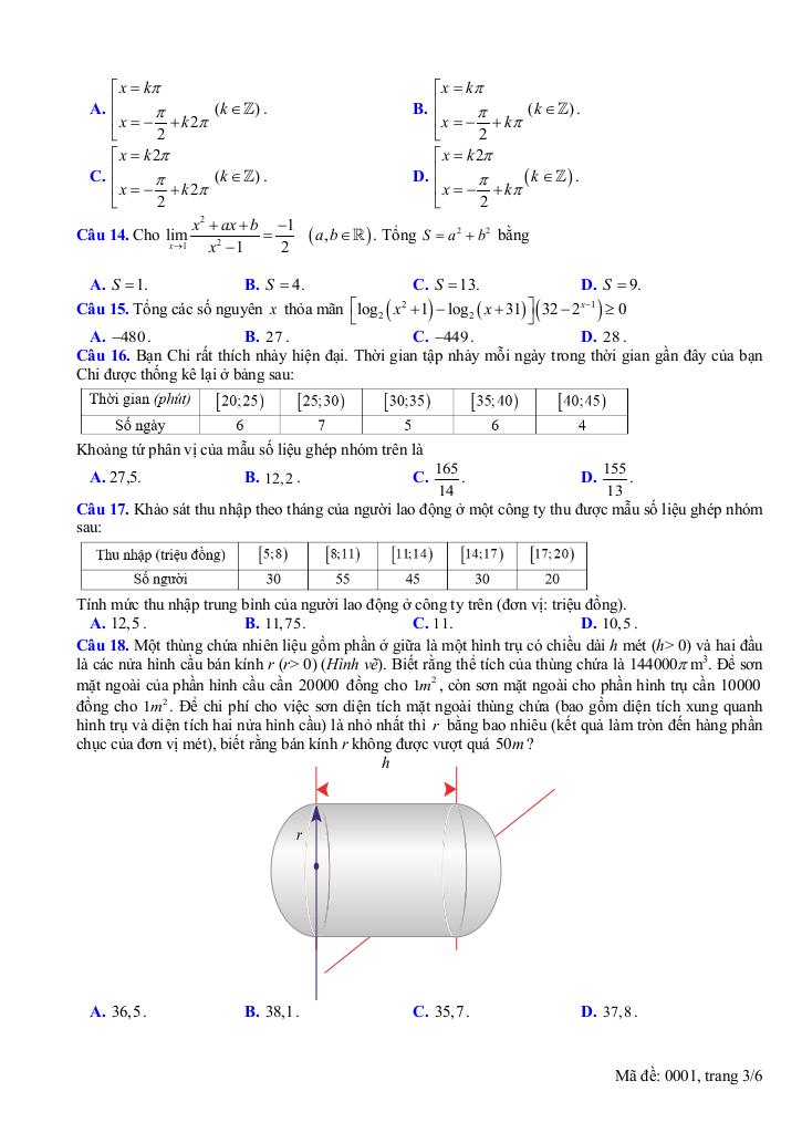đề ktcl đội tuyển toán năm 2025 – 2026 trường thpt thọ xuân 5 – thanh hóa 2