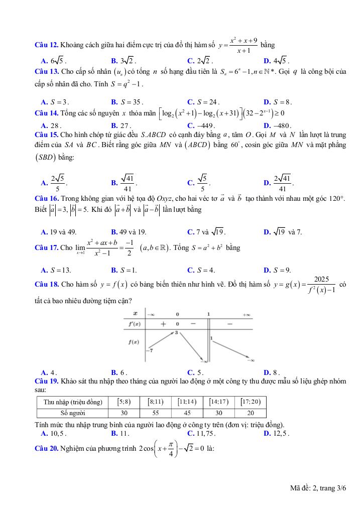 đề ktcl đội tuyển toán năm 2025 – 2026 trường thpt thọ xuân 5 – thanh hóa 8