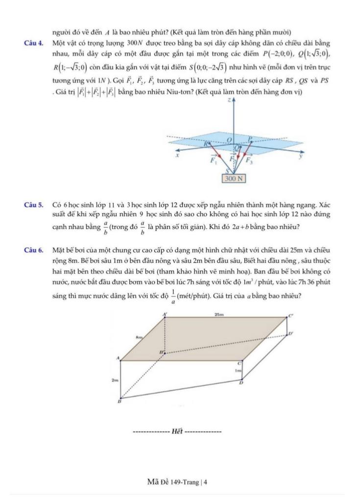 đề ktđk toán 12 tháng 9 năm 2025 trường nguyễn khuyến & lê thánh tông – tp hcm 3