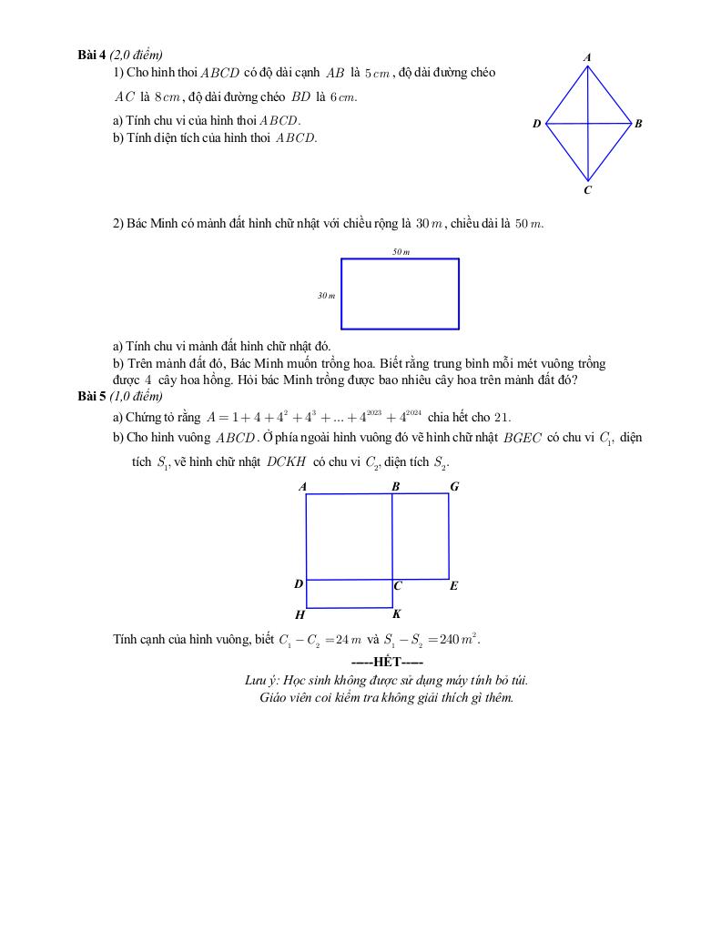 đề minh họa giữa kì 1 toán 6 năm 2025 – 2026 trường thcs nghĩa tân – hà nội 5
