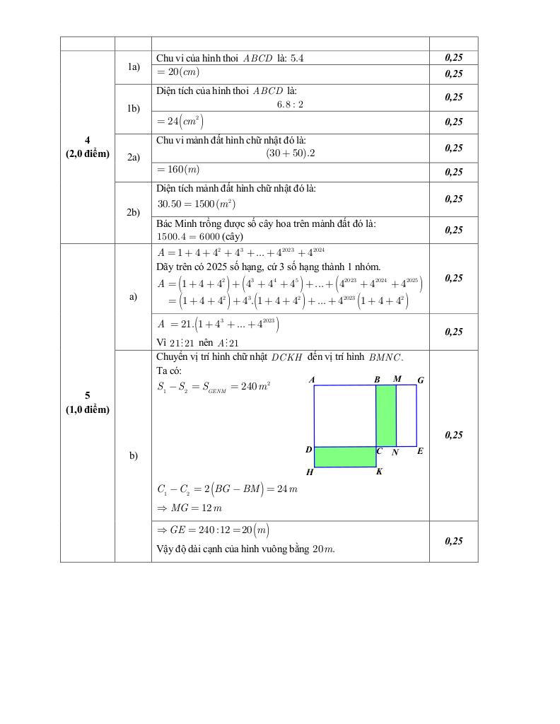 đề minh họa giữa kì 1 toán 6 năm 2025 – 2026 trường thcs nghĩa tân – hà nội 7