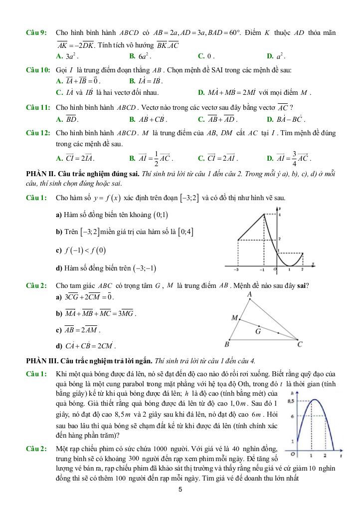đề ôn tập cuối học kì 1 toán 10 năm 2025 – 2026 trường thpt thủ đức – tp hcm 4