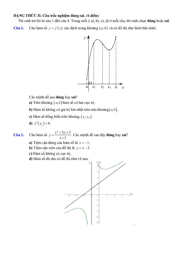 đề ôn tập giữa kì 1 toán 12 năm 2025 – 2026 trường thpt việt đức – hà nội 7