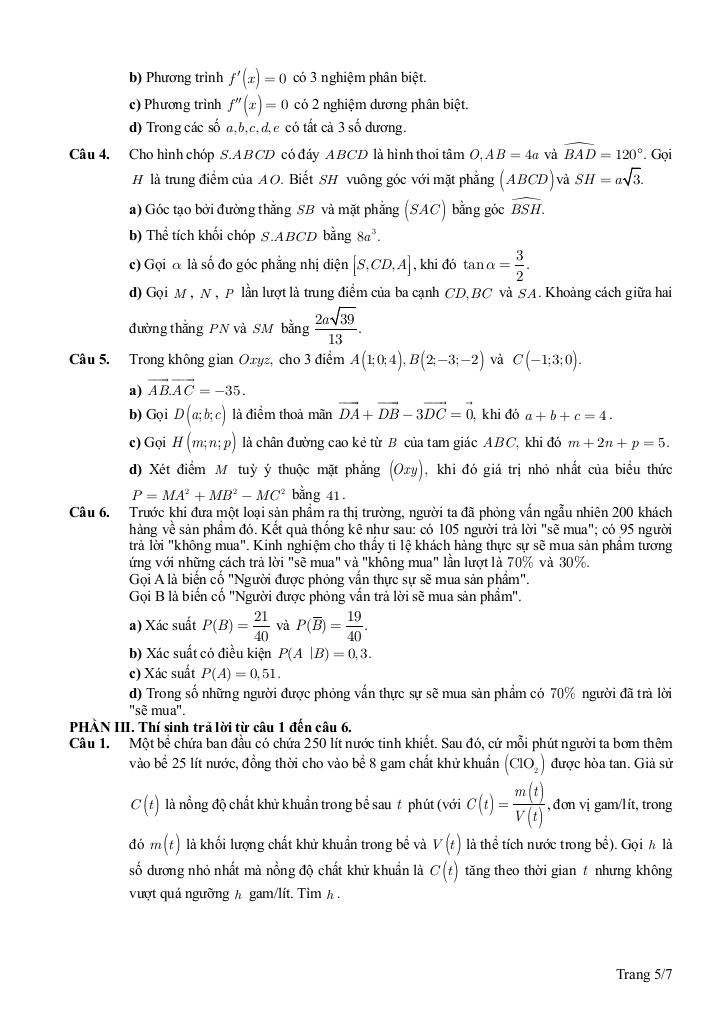 đề tham khảo chọn hsg tỉnh toán 12 năm 2025 – 2026 sở gd&đt ninh bình 4