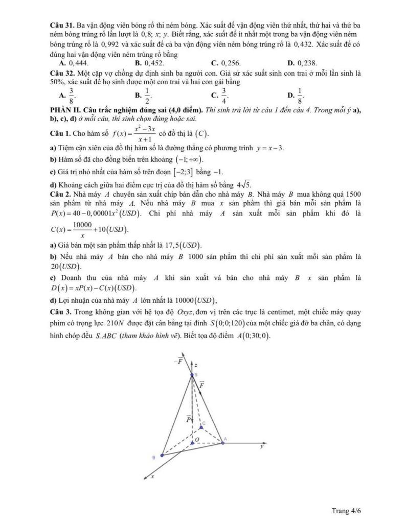 đề tham khảo chọn hsg tỉnh toán 12 năm 2025 – 2026 sở gd&đt phú thọ 3