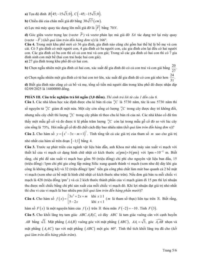 đề tham khảo chọn hsg tỉnh toán 12 năm 2025 – 2026 sở gd&đt phú thọ 4