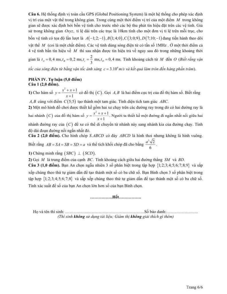 đề tham khảo chọn hsg tỉnh toán 12 năm 2025 – 2026 sở gd&đt phú thọ 5