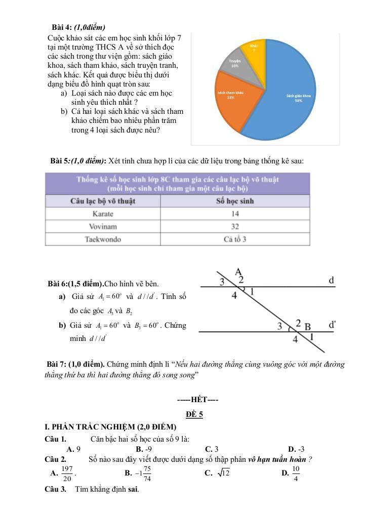 đề tham khảo cuối kỳ 1 toán 7 năm 2025 – 2026 trường thcs đông thạnh – tp hcm 9