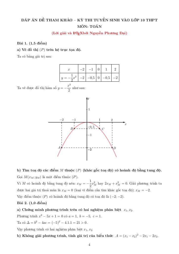đề tham khảo tuyển sinh lớp 10 môn toán năm 2026 – 2027 sở gd&đt tp hồ chí minh 5