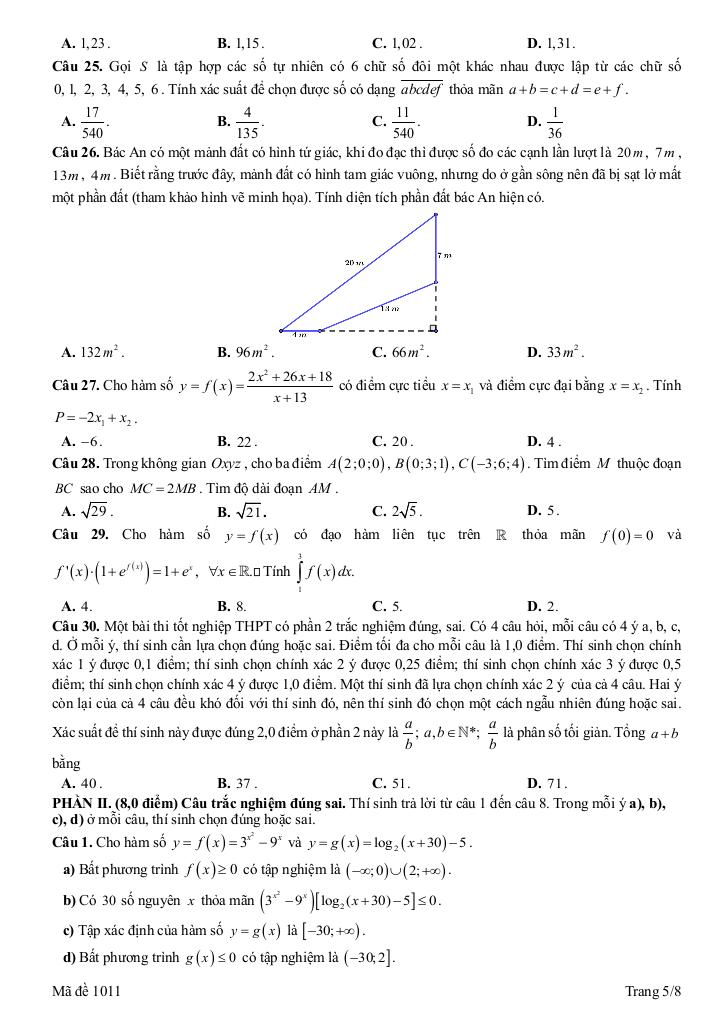 đề thi hsg toán 12 năm 2025 – 2026 cụm chuyên môn số 3 – bắc ninh 4