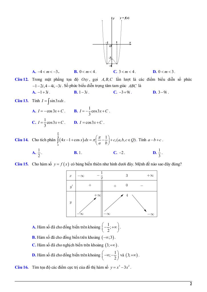 đề thi thử toán thptqg 2018 trường thpt chuyên thái nguyên lần 3 1