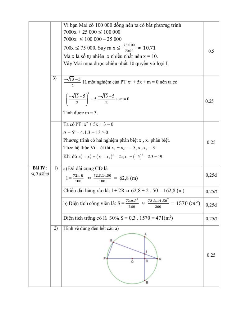 đề thi thử toán vào lớp 10 lần 3 năm 2025 – 2026 trường thcs thọ lộc – hà nội 4