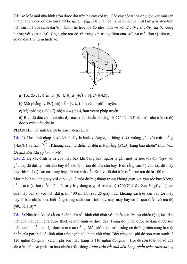 đề thi thử tốt nghiệp thpt 2025 môn toán lần 1 sở gd&đt bình phước 3
