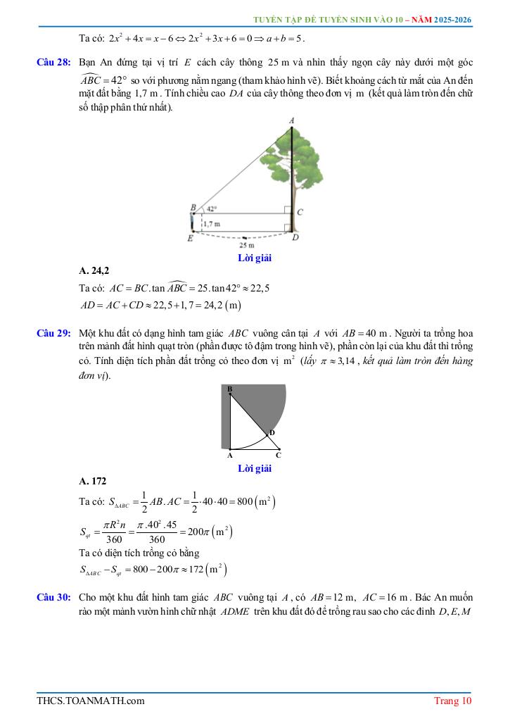 đề tuyển sinh lớp 10 môn toán (chung) năm 2025 – 2026 sở gd&đt đắk nông 9