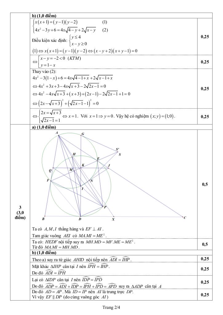 đề tuyển sinh lớp 10 môn toán (chuyên) năm 2025 – 2026 sở gd&đt hải phòng 2
